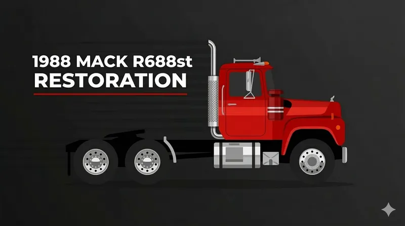 1988 Mack R688ST restoration — the pickup