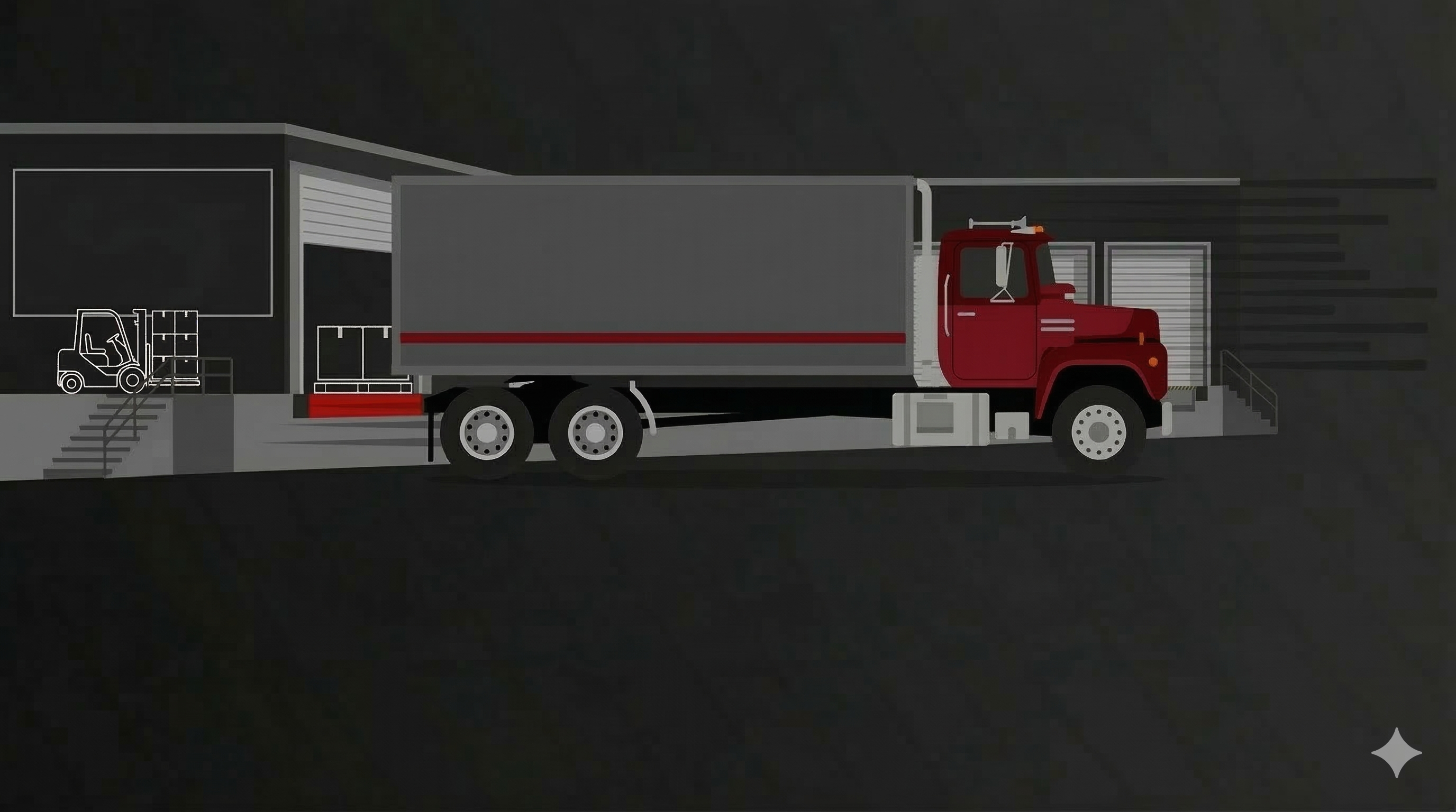 Dock-to-dock freight delivery